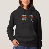 Pull À Capuche Am Coffee Pm Wine 24 (Devant)