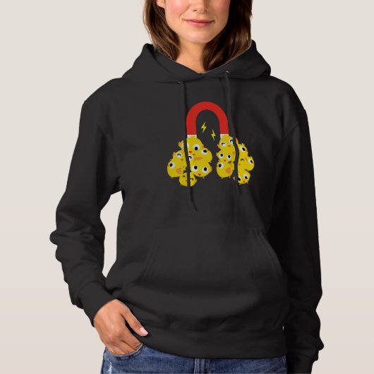 Pull À Capuche Amant de poule de Pâques mignon Vêtements de Pâque (Devant)