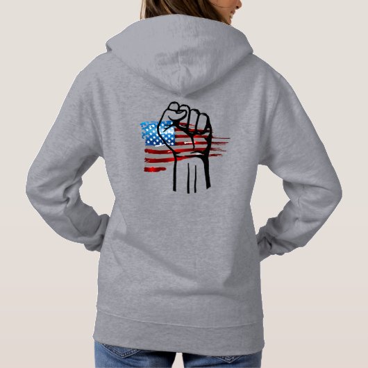 PULL À CAPUCHE AMÉRICAIN FIÈRE (Dos)