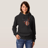 Pull À Capuche American Flag Deer Elk Hunting USA Patriotic Hunte (Devant entier)