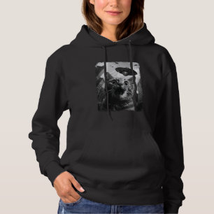 Pull À Capuche American Shorthair Cat UFO Alien Extraterrestrial