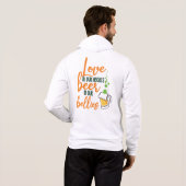 Pull À Capuche Amour & Bière St. Patrick Fun-61146 (Dos entier)