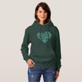 Pull À Capuche Amour de la vie marine de l'océan Surf (Devant entier)