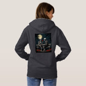 Pull À Capuche Amour et Rose (Dos entier)