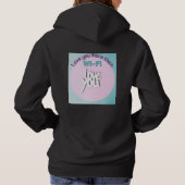 Pull À Capuche Amour plus fort que le Wi-Fi – Citation techno rom (Dos)