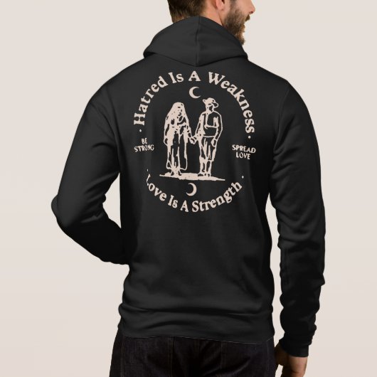 Pull À Capuche amour répandu (Dos)
