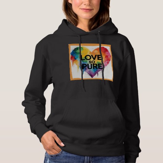 Pull À Capuche Amour si pur3 (Devant)