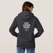 Pull À Capuche amoureux de chats pour toujours (Dos entier)