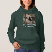 Pull À Capuche Amoureux des chats Forêt profonde Blanc Citation P (Devant)