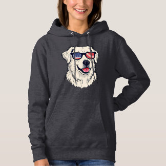 Pull À Capuche Amoureux des chiens USA - Puppy cool avec des lune