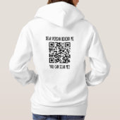 Pull À Capuche Analyser mon code QR pour un démarrage motivant (Dos)