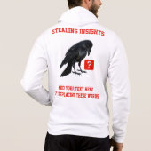 Pull À Capuche Analyste de Renseignement d'Affaires chez Custom C (Dos)
