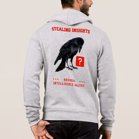 Pull À Capuche Analyste en intelligence d'affaires Crow (Dos)