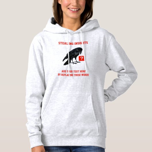 Pull À Capuche Analyste en intelligence d'affaires Custom Crow (Devant)