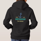 Pull À Capuche Anchored in Faith Christian Hoodie for Believers (Dos)