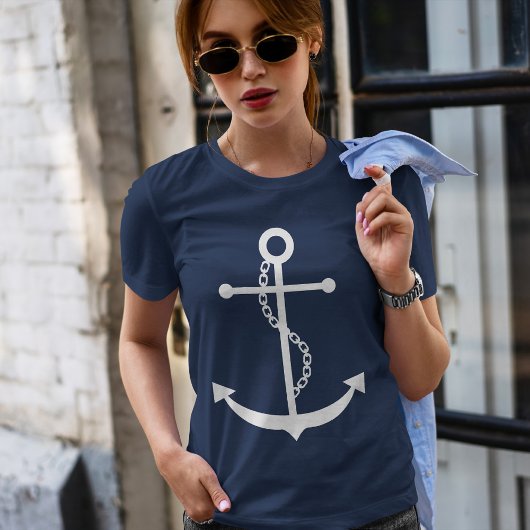 Pull À Capuche Ancre blanche