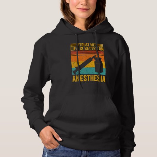 Pull À Capuche Anesthésiste Anesthésiologie Sur l'anesthésie (Devant)