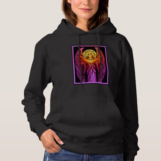 Pull À Capuche Ange en Verre Coloré (Devant)