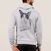 Pull À Capuche Animal de compagnie en demi-teinte (Dos)