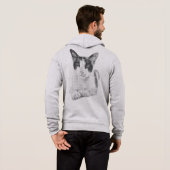 Pull À Capuche Animal de compagnie en demi-teinte (Dos entier)