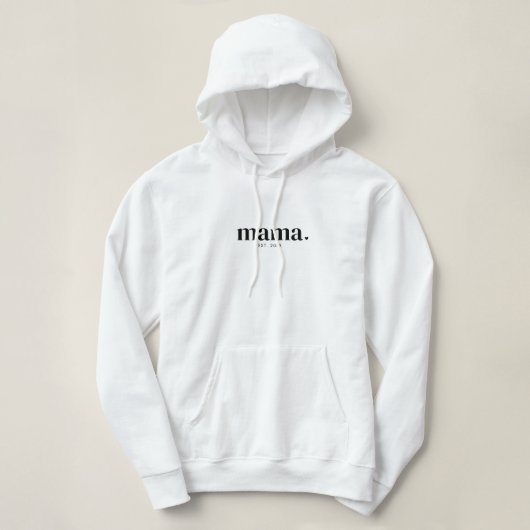 Pull À Capuche Année de création Mama (Design devant)