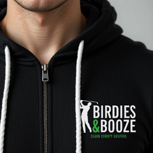 Pull À Capuche Anniversaire d'un membre du club de golf adulte Bi