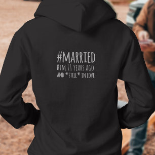 Pull À Capuche Anniversaire mariage marié toujours amoureux femme