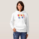 Pull À Capuche Annyeong ! Coréen Hi / Hello 안 녕 Hangul (Devant entier)