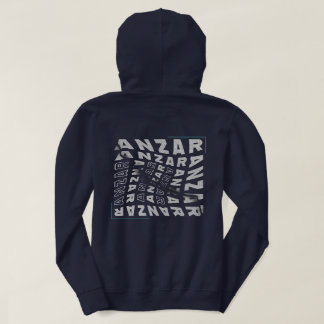 Pull À Capuche Anzar Streetwear Twisted Typography Amazigh