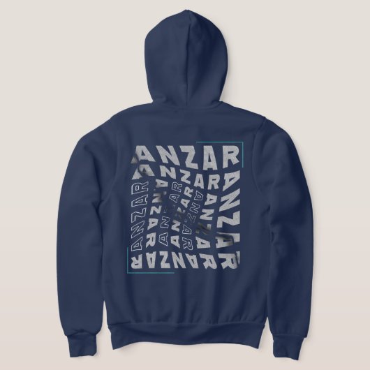 Pull À Capuche Anzar Streetwear Twisted Typography Amazigh (Couchage Retour)