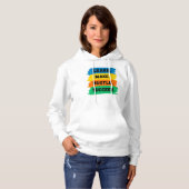 Pull À Capuche Apprendre, Faire, Travailler, Réussir, slogan moti (Devant entier)