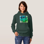 Pull À Capuche Aqua EMT pour femmes (Devant entier)