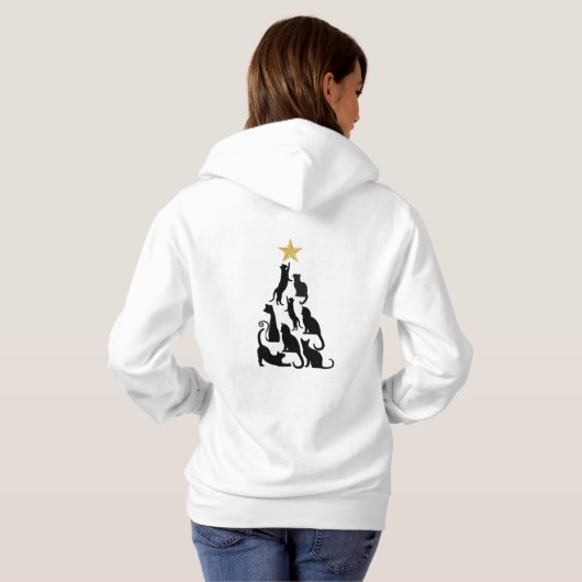 Pull À Capuche Arbre à chat (Dos entier)