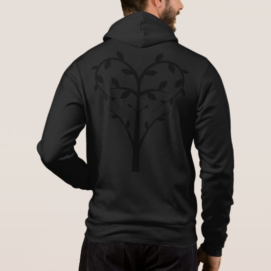 Pull À Capuche arbre d'amour orné (Dos)