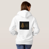 Pull À Capuche Arbre léopard chic pour les fêtes (Dos entier)