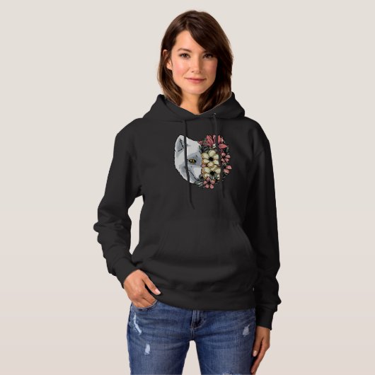 Pull À Capuche Arctic fox polar fox (Devant entier)