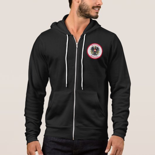 Pull À Capuche Armoiries d'Autriche de forme circulaire (Devant)