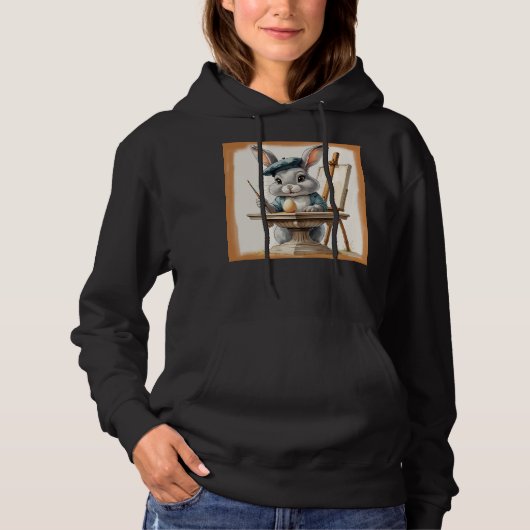 Pull À Capuche Art lapin (Devant)