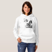 Pull À Capuche Art matriciel : Visage de marbre classique (Devant entier)