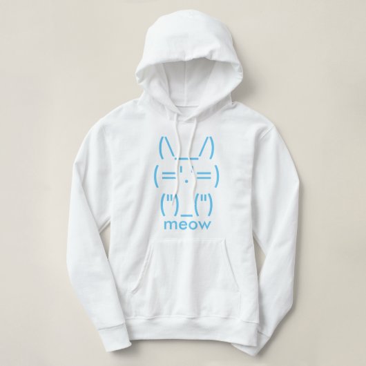 Pull À Capuche ASCII Cat (Design devant)