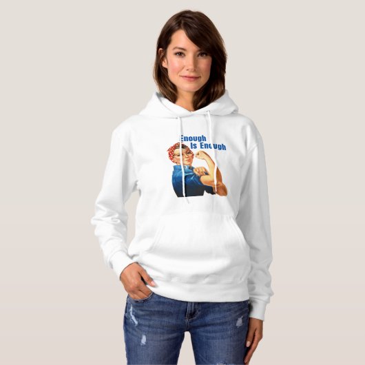 Pull À Capuche Assez C'Est Assez (Devant entier)