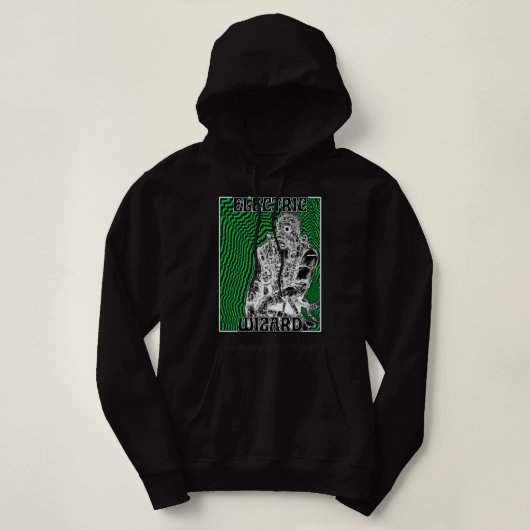 Pull À Capuche Assistant électrique Dorohedoro Caiman Trippy Gree (Design devant)