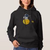 Pull À Capuche Astronaut Moon Fishing BTC Crypto Cryptocurrency B (Devant)