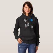 Pull À Capuche Astronomie du voyage spatial animal Antarctique Pe (Devant entier)