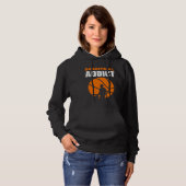 Pull À Capuche Athlète accro au basket-ball (Devant entier)