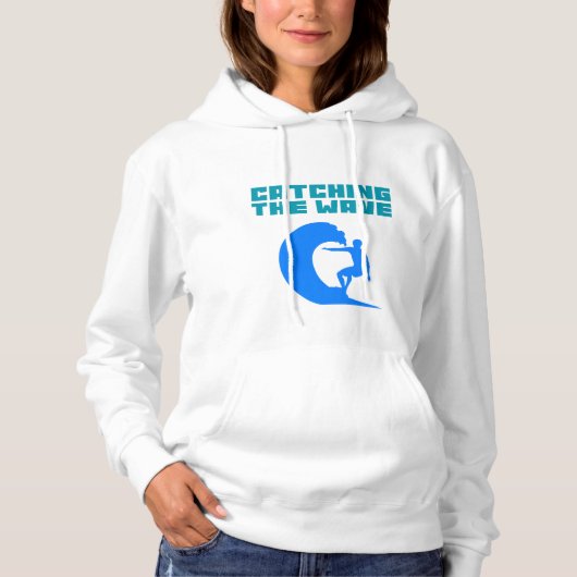 Pull À Capuche Attraper la Vague - Surf (Devant)