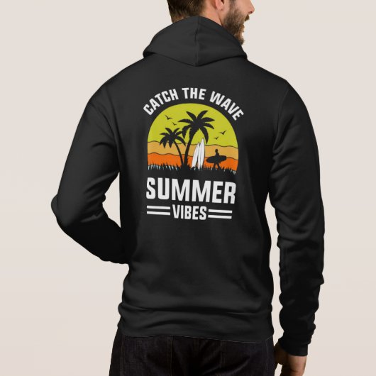 Pull À Capuche Attrapez La Vague Vibe Été-64193 (Dos)