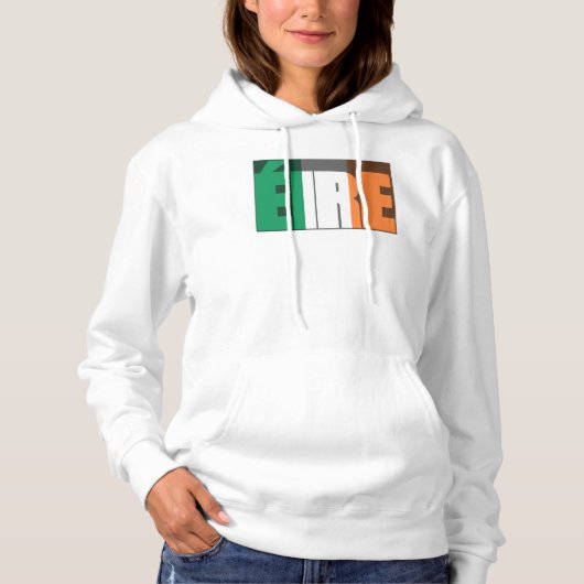 Pull À Capuche Au coeur du charme irlandais, Irish Flag (Devant)