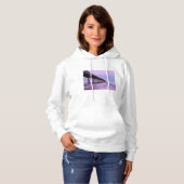 Pull À Capuche Aube violette sur la jetée, Californie (Devant entier)