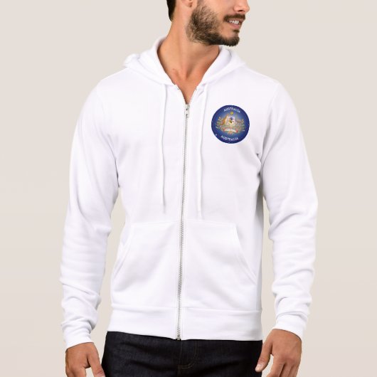 Pull À Capuche Australia Coat of Arms Circle Shape (Devant)